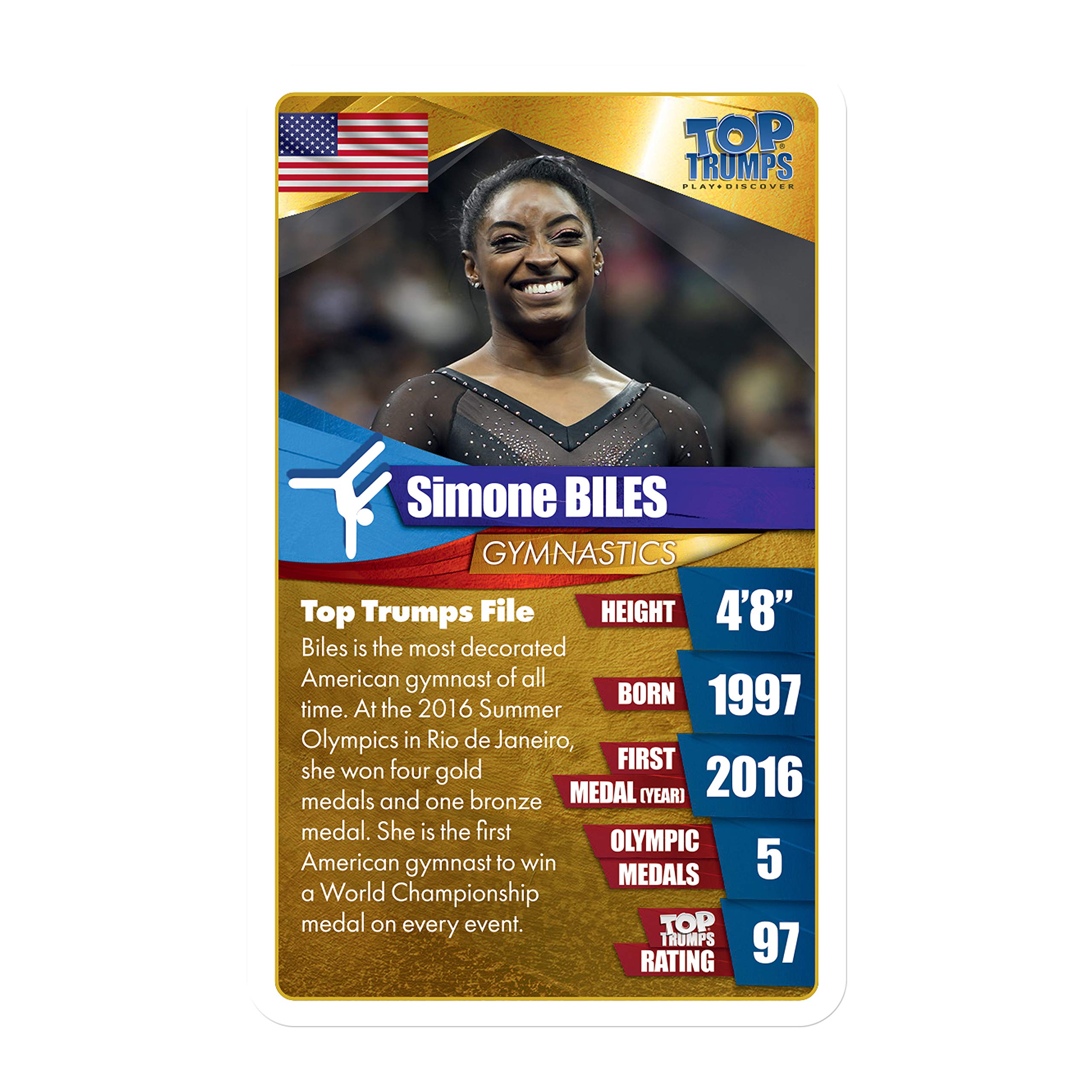 Top Trumps Card Game Women Athletes - Family Games for Kids and Adults - Learning Games - Kids Card Games for 2 Players and More - Kid War Games - Card Wars - for 6 Plus Kids - Image 5