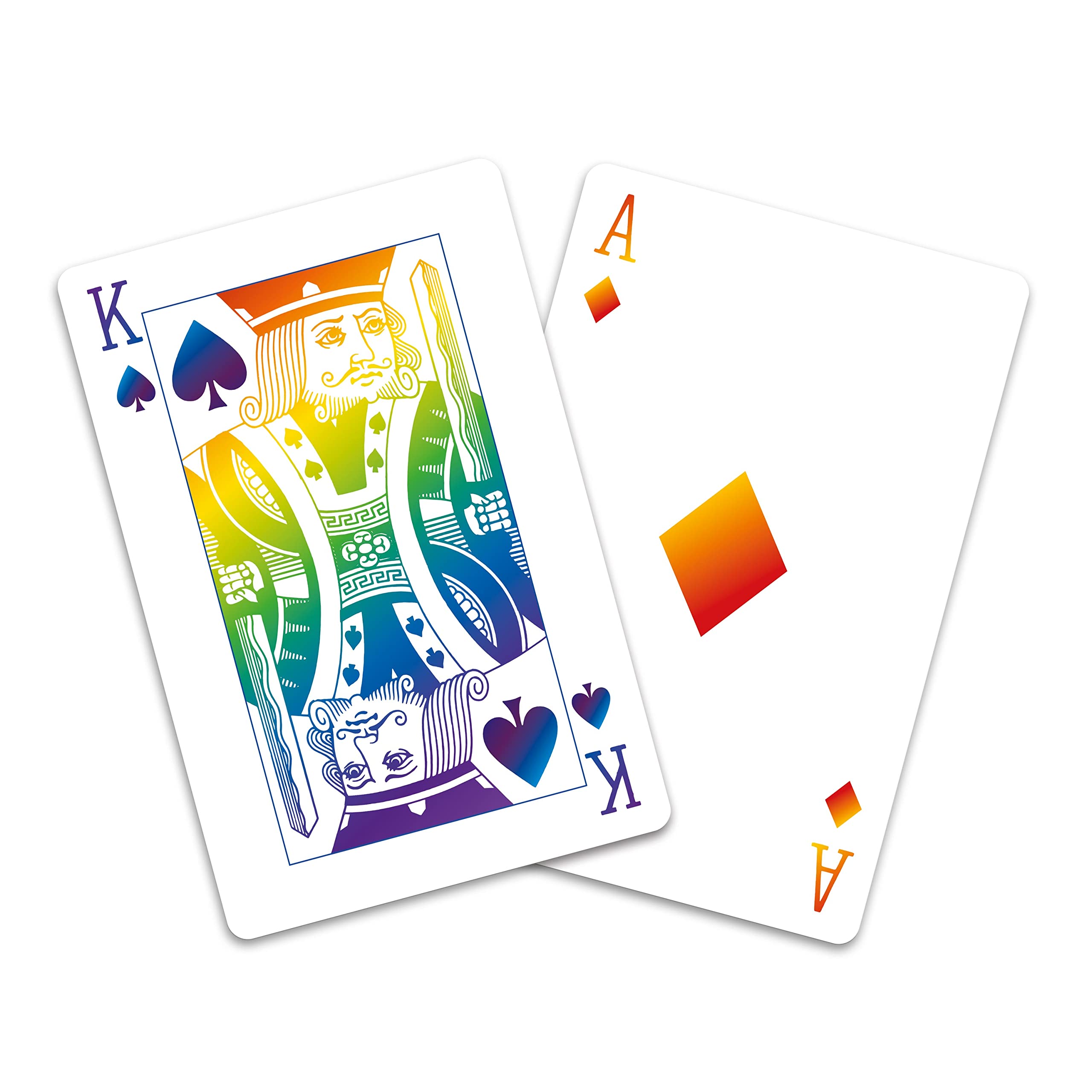 Waddingtons Number 1 Rainbow Playing Card Game, brighten your games including Snap and Poker with this deck, travel companion, gift and toy for ages 6 plus - Image 3